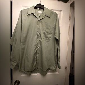 Van Heusen Sage Green Casual Button-Down Shirt